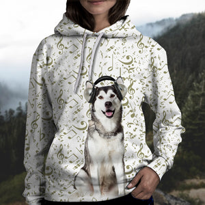 Great Music With Alaskan Malamute Unisex Hoodie