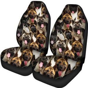A Bunch Of American Akitas Car Seat Cover
