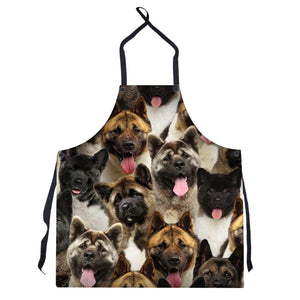 A Bunch Of American Akitas Apron/Great Gift Idea For Christmas