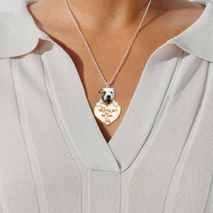 American Bulldog --What Greater Gift Than The Love Of Dog Stainless Steel Necklace