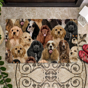 A Bunch Of Cocker Spaniels Doormat