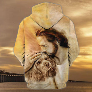 American Cocker Spaniel With God Unisex Hoodie