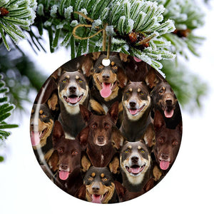 A Bunch Of Australian Kelpies Porcelain/Ceramic Ornament