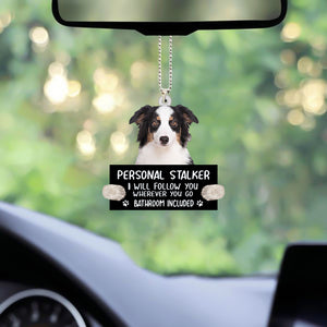 Australian Shepherd Personal Stalker Car Hanging Ornament