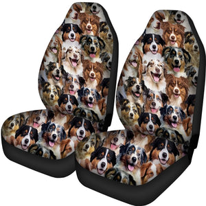 A Bunch Of Australian Shepherds Car Seat Cover