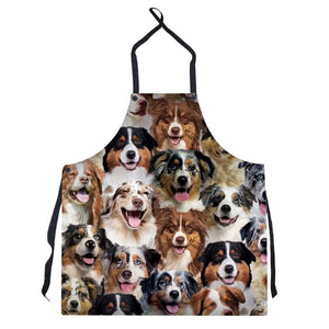 A Bunch Of Australian Shepherds Apron/Great Gift Idea For Christmas