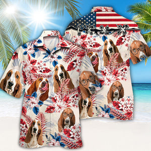 Basset Hound Hawaiian Shirt