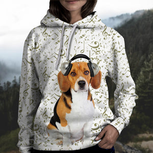Great Music With Beagle Unisex Hoodie