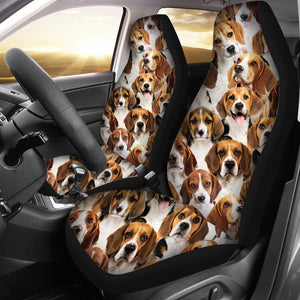 A Bunch Of Beagles Car Seat Cover