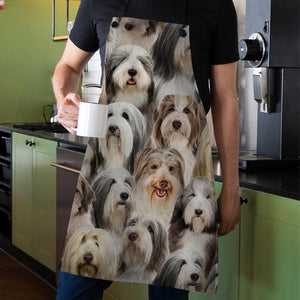 A Bunch Of Bearded Collies Apron/Great Gift Idea For Christmas