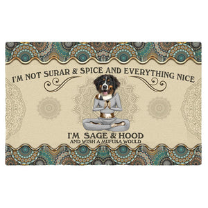 Wish A Mufuka Would-Bernese Mountain Doormat