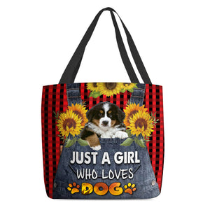 Bernese Mountain-Just A Girl Who Loves Dog Tote Bag
