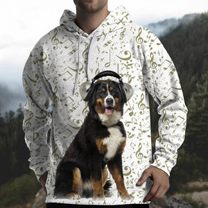Great Music With Bernese Mountain Unisex Hoodie
