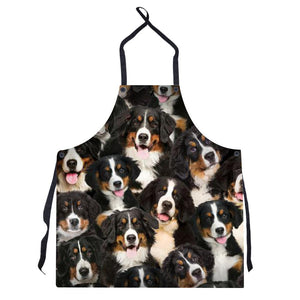 A Bunch Of Bernese Mountains Apron/Great Gift Idea For Christmas