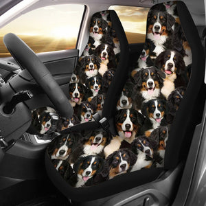 A Bunch Of Bernese Mountains Car Seat Cover