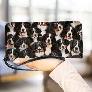 A Bunch Of Bernese Mountains Clutch Purse