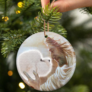 New Release -Bichon Frise With God Porcelain/Ceramic Ornament