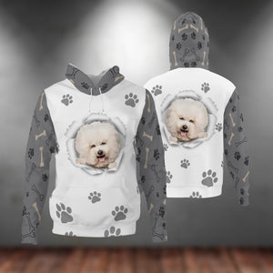 Bichon Frise-Paw Dog Unisex Hoodie
