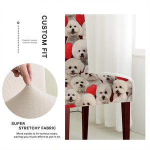 A Bunch Of Bichon Frises Chair Cover/Great Gift Idea For Dog Lovers