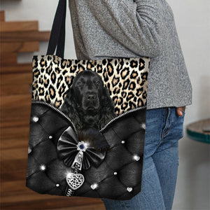 2022 New Release Black Cocker Spaniel All Over Printed Tote Bag
