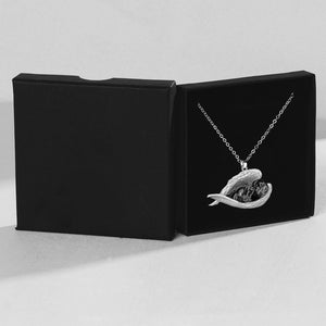 Black and tan dachshund Sleeping Angel Necklace