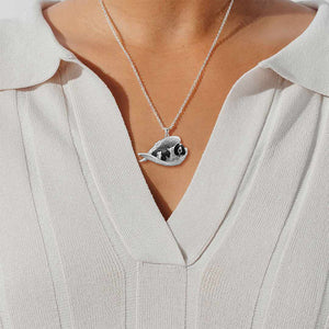 English springer Sleeping Angel Necklace
