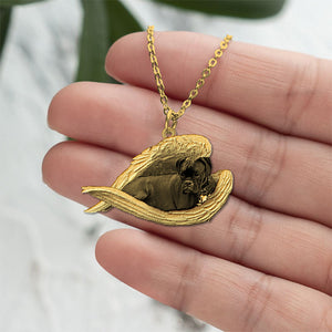 boxer Sleeping Angel Necklace