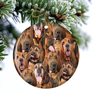 A Bunch Of Blood hounds Porcelain/Ceramic Ornament