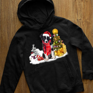 Unisex Merry Christmas Border Collie Hoodie