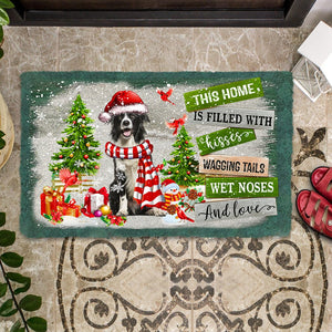 This Home Is Filled With Kisses/ Border Collie Doormat