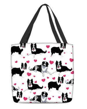 Cute Border Collie Tote Bag
