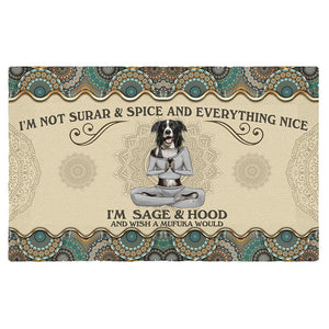 Wish A Mufuka Would-Border Collie Doormat