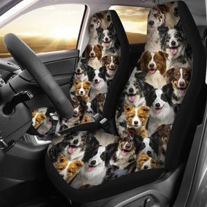 A Bunch Of Border Collies Car Seat Cover