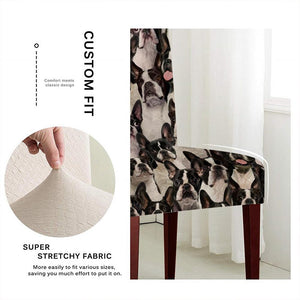 A Bunch Of Boston Terriers Chair Cover/Great Gift Idea For Dog Lovers