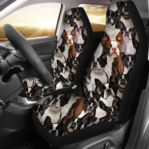 A Bunch Of Boston Terriers Car Seat Cover