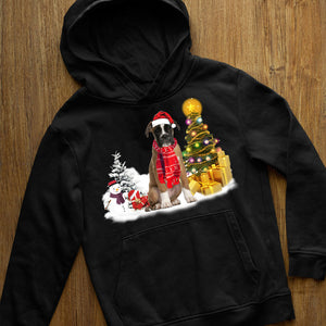 Unisex Merry Christmas Boxer Hoodie