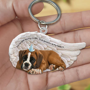 Boxer Sleeping Angel - Forever In My Heart Acrylic Keychain