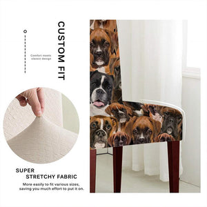 A Bunch Of Boxers Chair Cover/Great Gift Idea For Dog Lovers