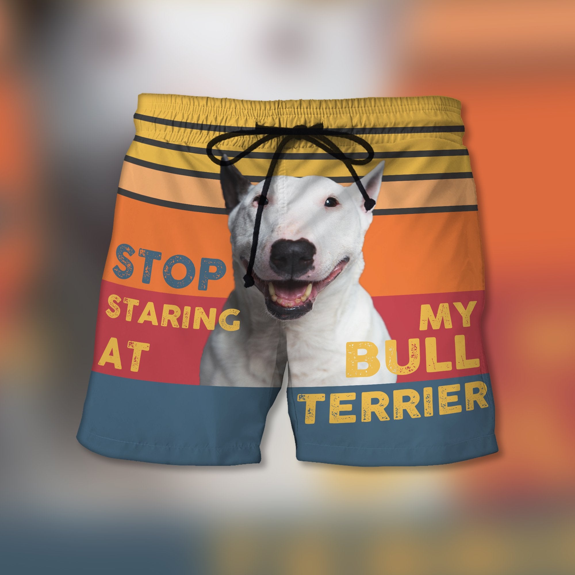 Stop Staring At My Bull Terrier - Custom Trunks