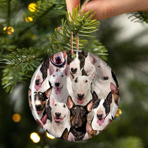 A Bunch Of Bull Terriers Porcelain/Ceramic Ornament