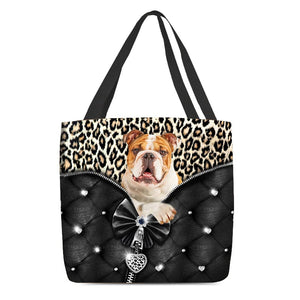2022 New Release Bulldog 3 All Over Printed Tote Bag
