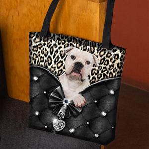 2022 New Release Bulldog All Over Printed Tote Bag