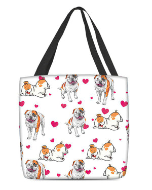 Cute Bulldog Tote Bag