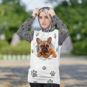 Bulldog-Paw Dog Unisex Hoodie