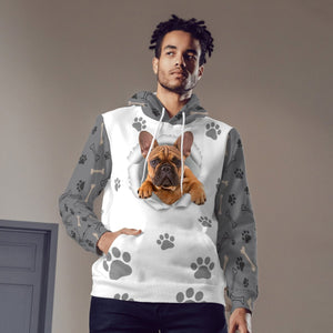 Bulldog-Paw Dog Unisex Hoodie