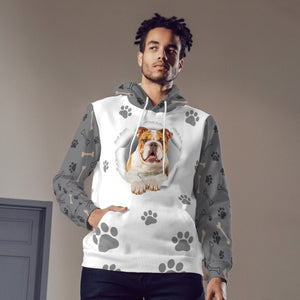 Bulldog 2-Paw Dog Unisex Hoodie