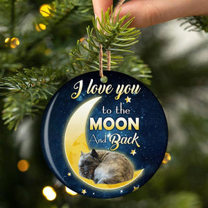 Cairn Terrier I Love You To The Moon And Back Porcelain/Ceramic Ornament