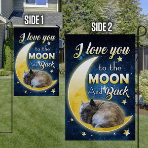 Cairn Terrier I Love You To The Moon And Back Garden Flag