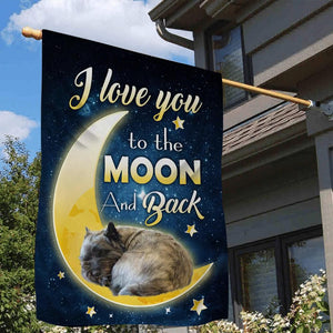 Cairn Terrier I Love You To The Moon And Back Garden Flag