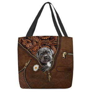Cane Corso Holding Daisy Tote Bag